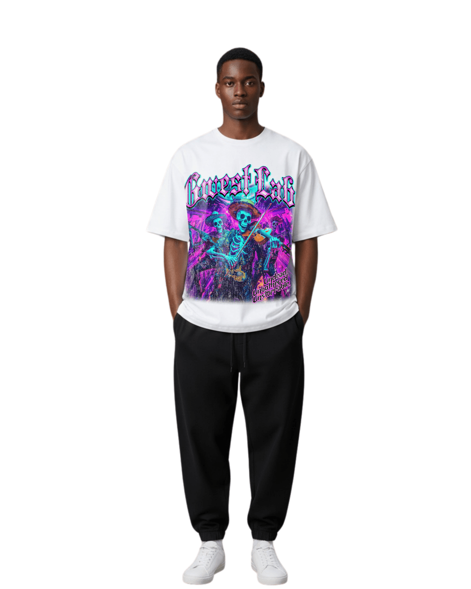 G West Neon Dead Band Oversized Men's T-Shirt - G West