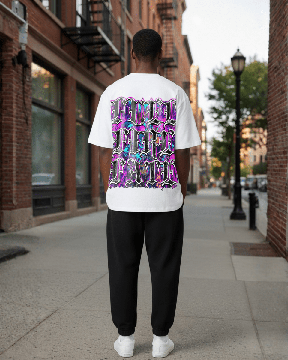 G West Neon Dead Band Oversized Men's T-Shirt - G West