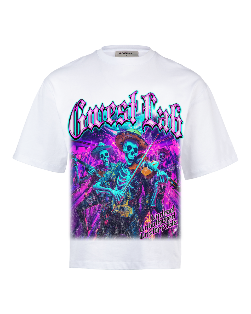 G West Neon Dead Band Oversized Men's T-Shirt - G West