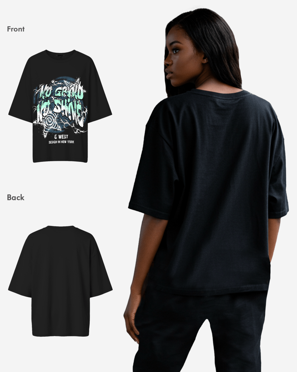 G West No Grind No Shine Oversized Tee - WOMEN - G West