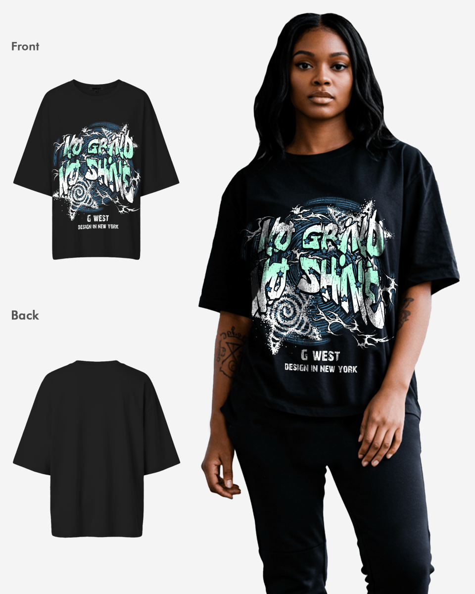 G West No Grind No Shine Oversized Tee - WOMEN - G West