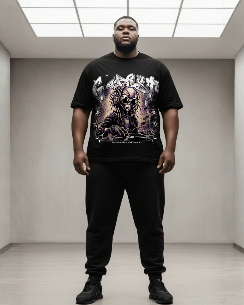 G West No Pulse, Just Vibe Big And Tall Oversized T-Shirt - G West