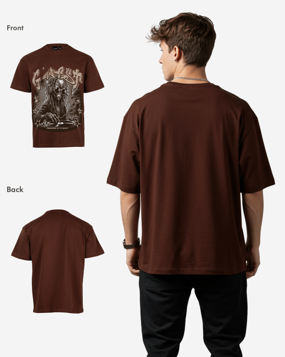 G West No Pulse, Just Vibes Oversized Tee - G West
