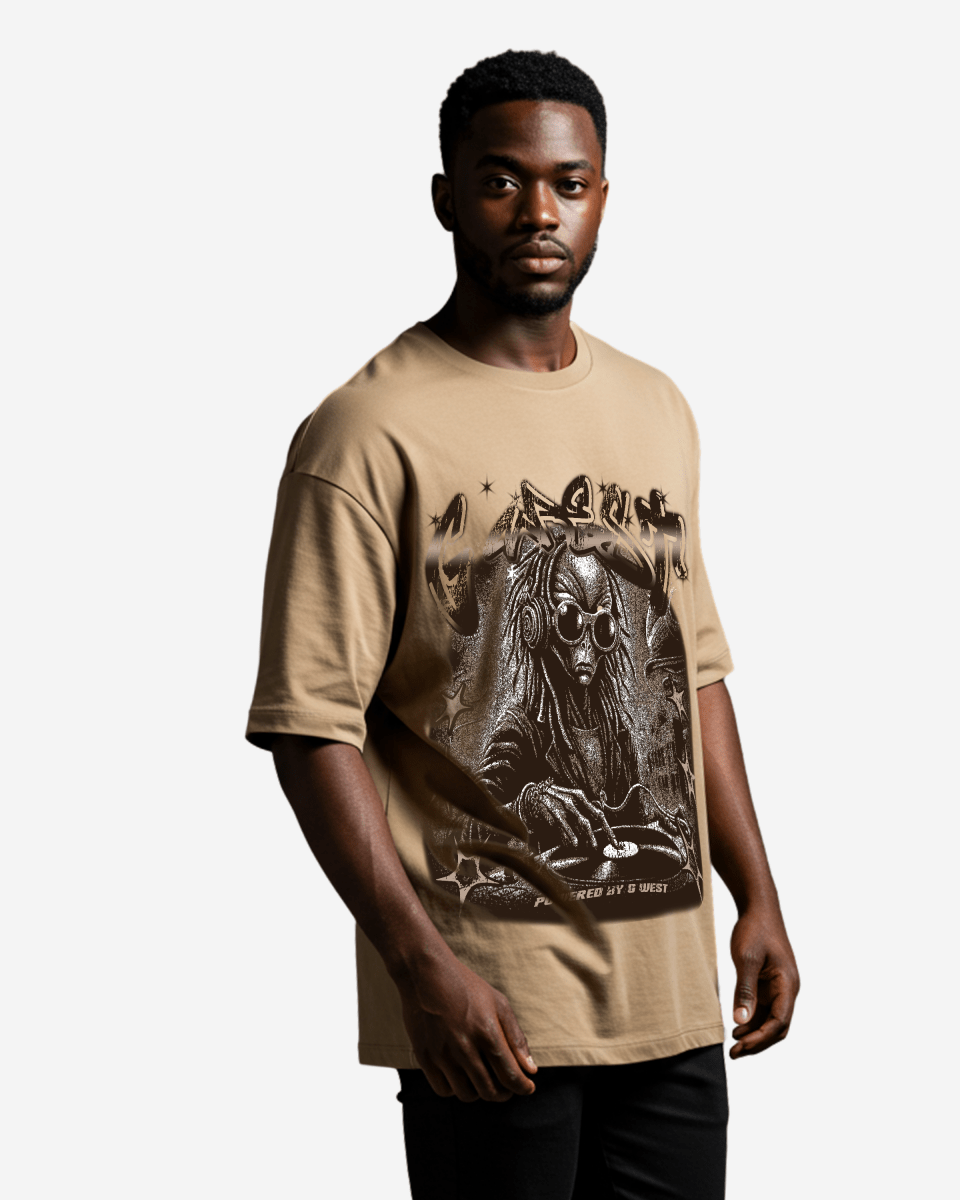 G West No Pulse, Just Vibes Oversized Tee - G West