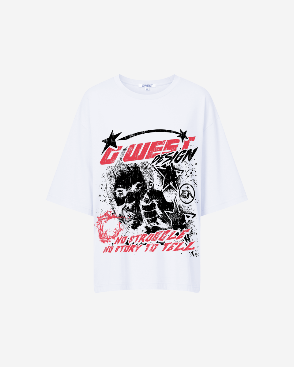 G West No Struggle No Story Oversized Tee - WOMEN - G West