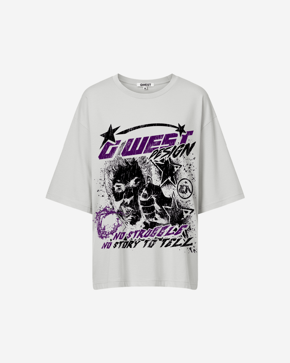 G West No Struggle No Story Oversized Tee - WOMEN - G West