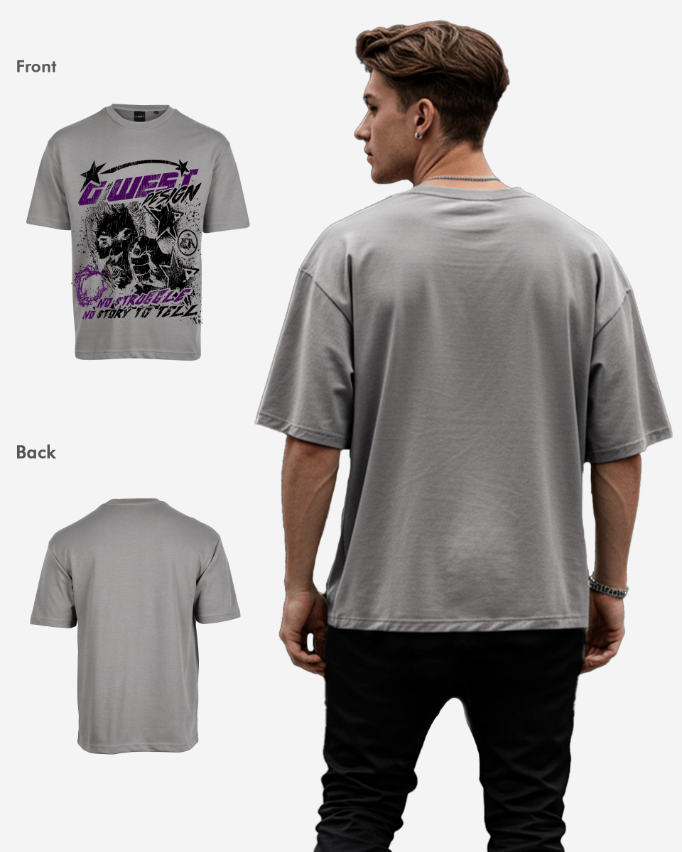 G West No Struggle No Story Oversized Tee - G West