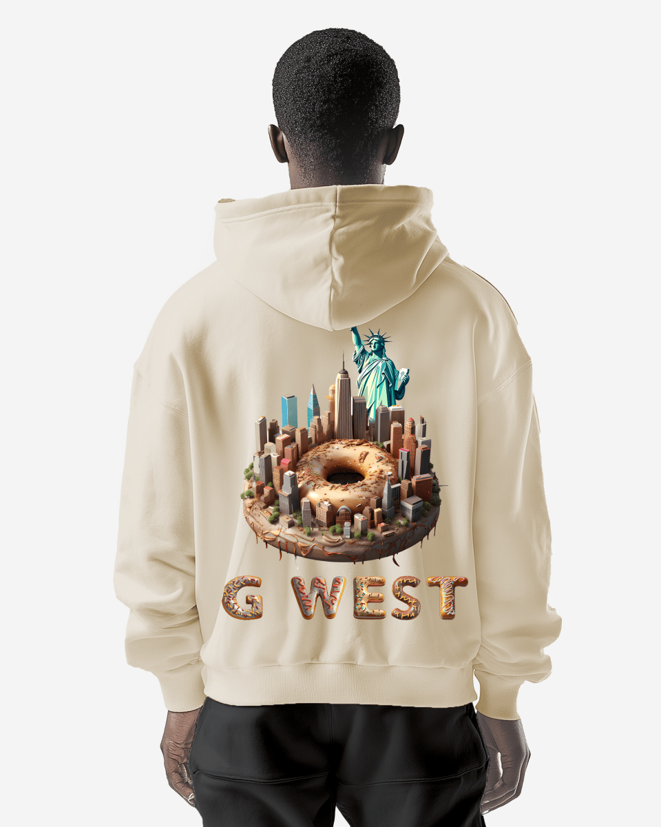 G West Nyc Donut Heavy Premium Oversize Hoodie - G West