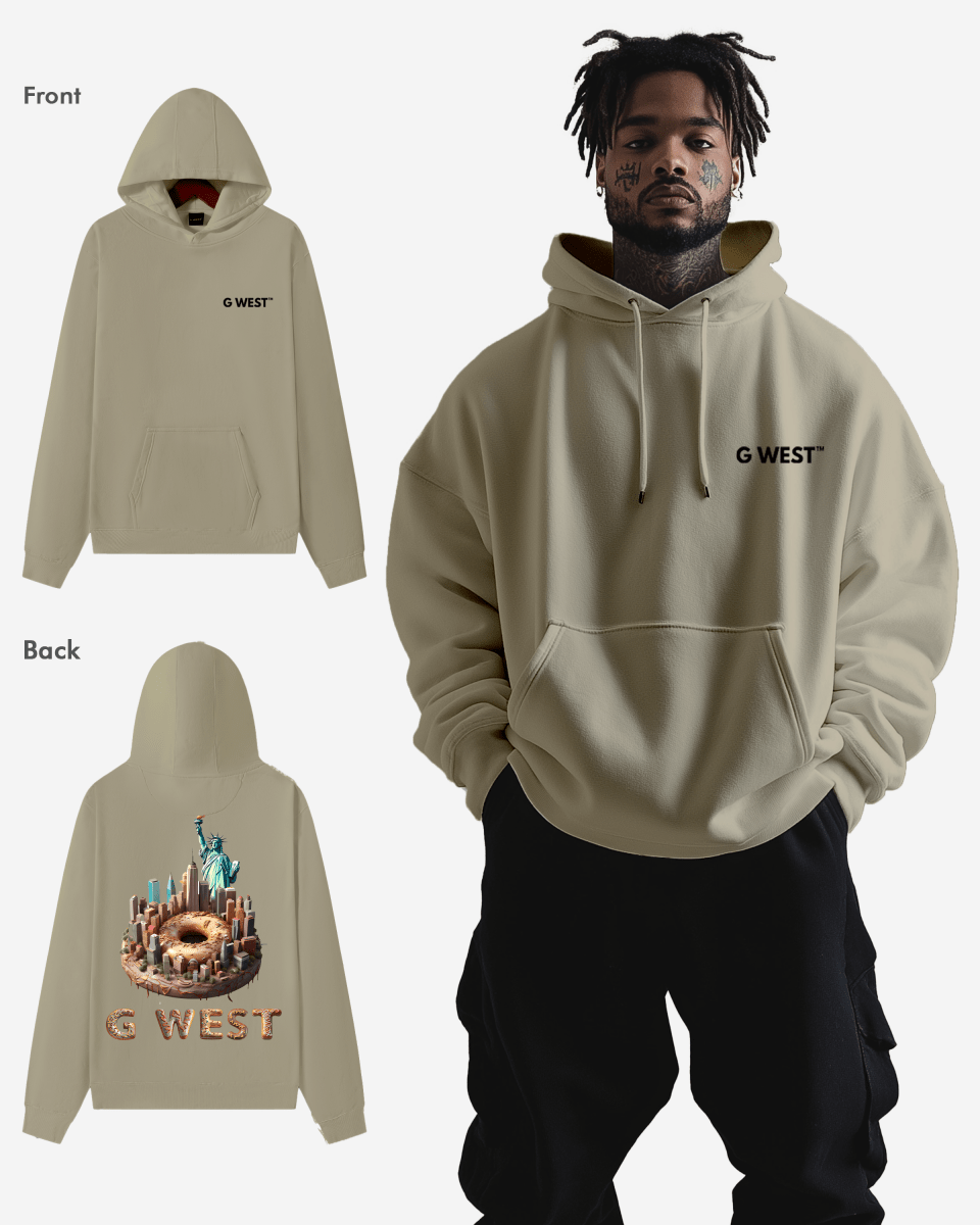 G West Nyc Donut Heavy Premium Oversize Hoodie - G West