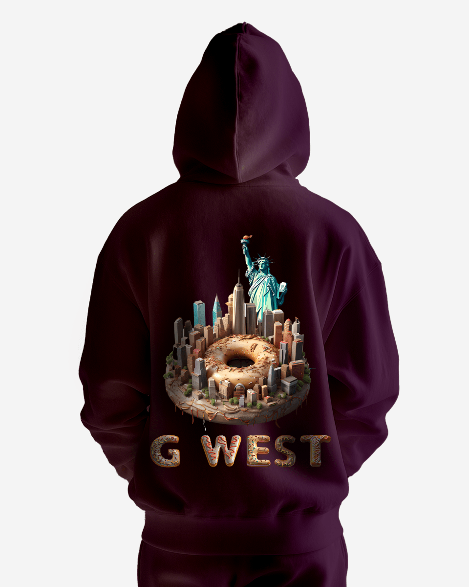 G West Nyc Donut Heavy Premium Oversize Hoodie - G West