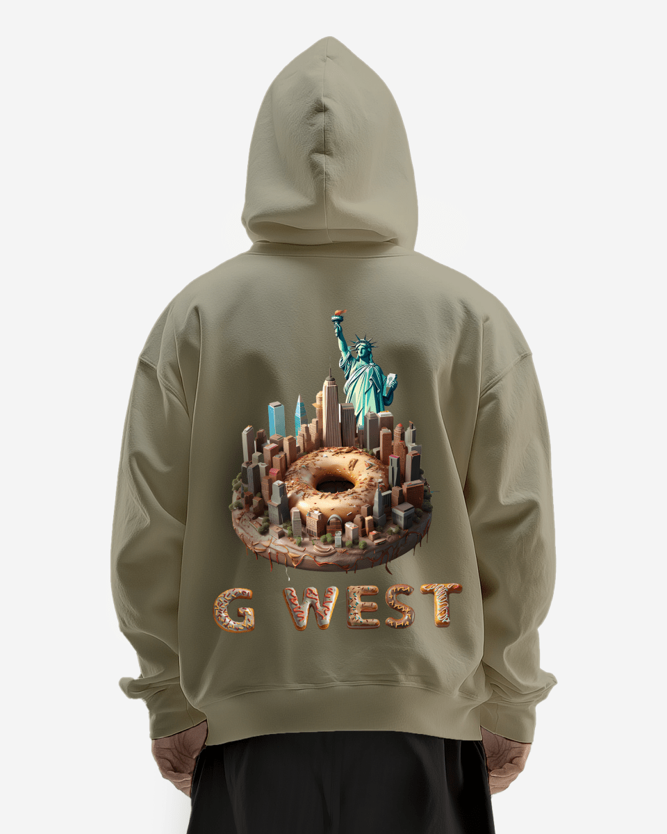 G West Nyc Donut Heavy Premium Oversize Hoodie - G West