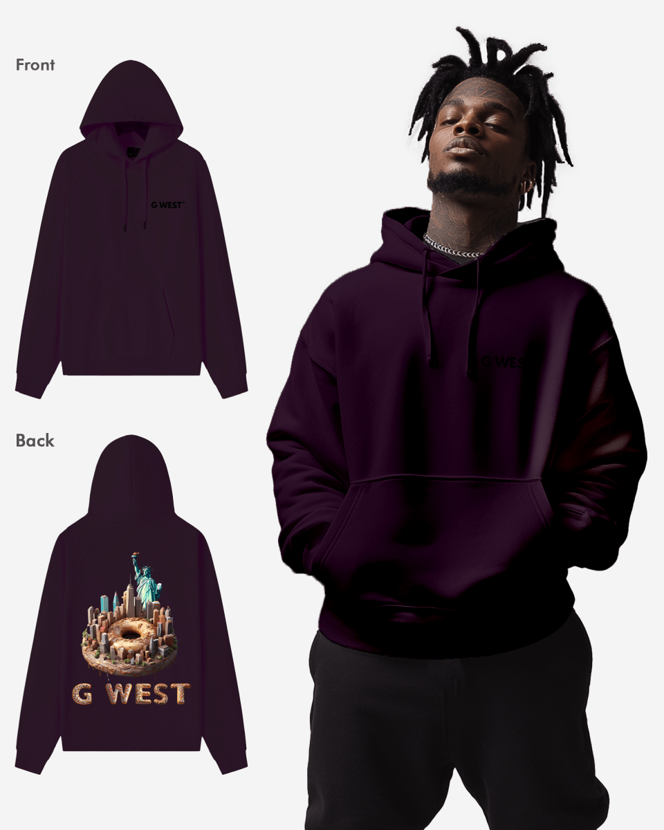 G West Nyc Donut Heavy Premium Oversize Hoodie - G West