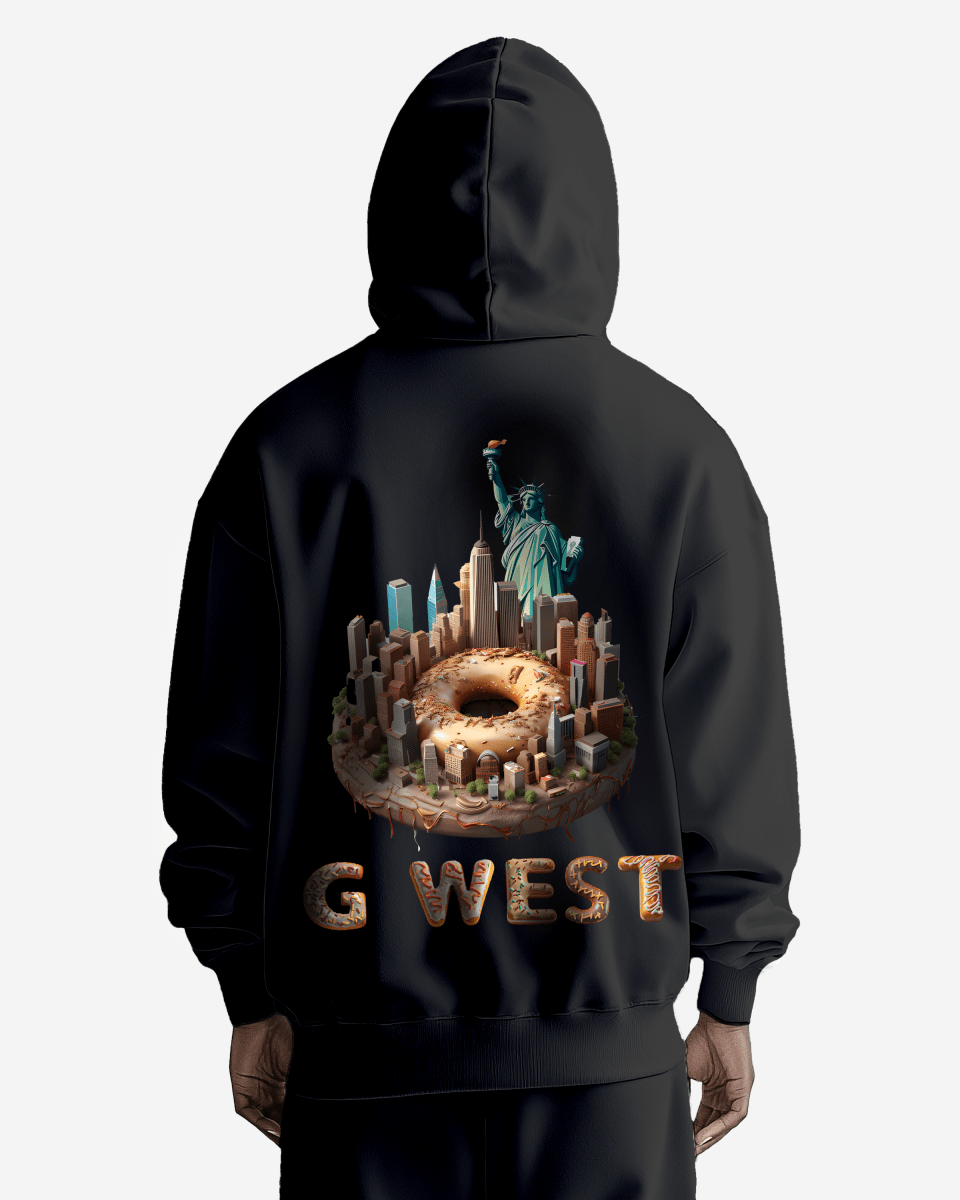 G West Nyc Donut Heavy Premium Oversize Hoodie - G West