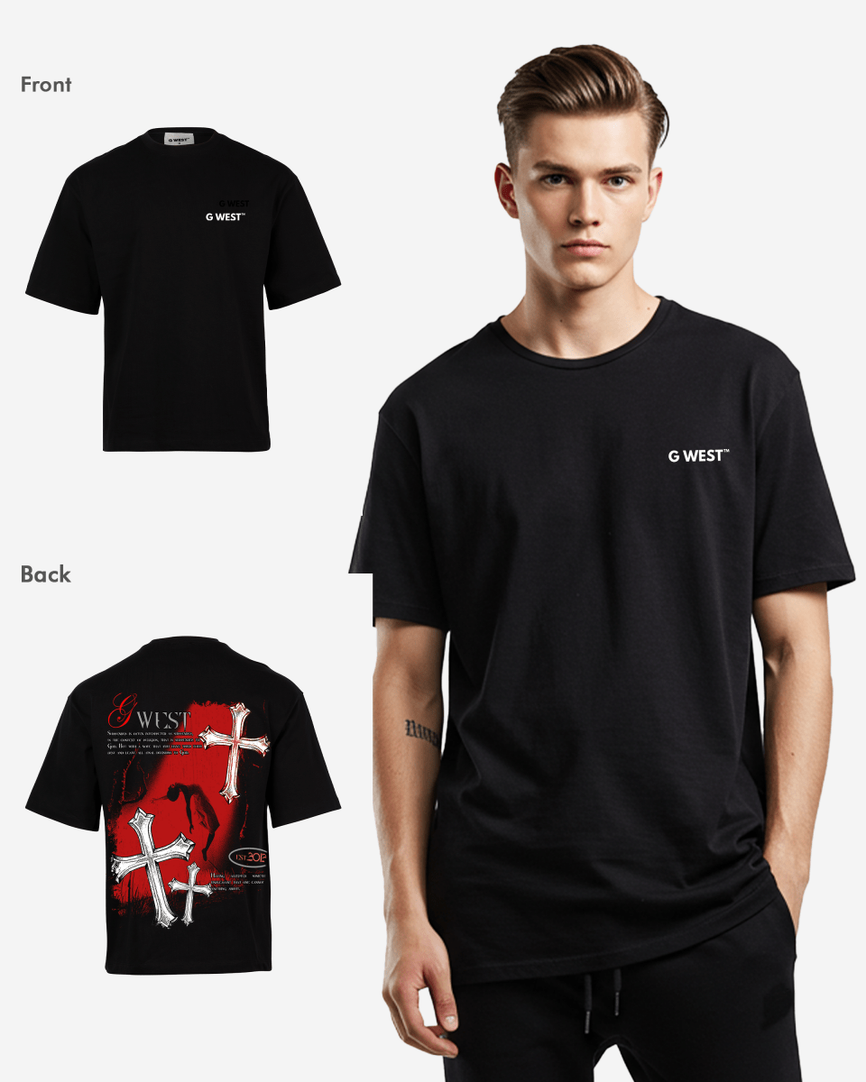 G West Oversized Ascending Soul Life Style Tee Mens Style - G West