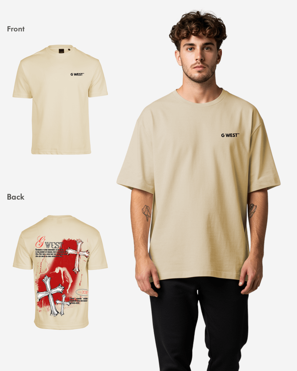 G West Oversized Ascending Soul Life Style Tee Mens Style - G West