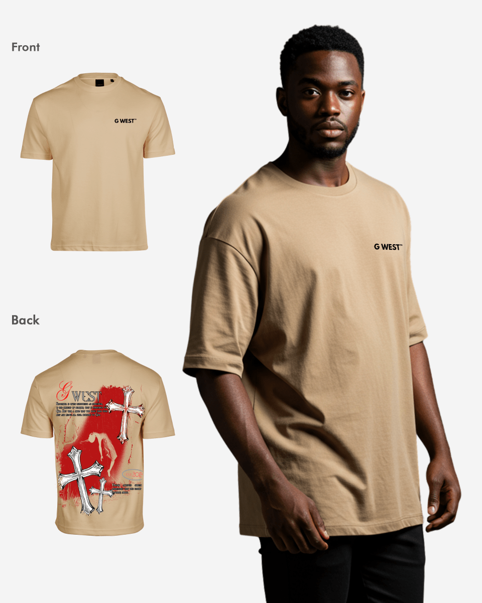 G West Oversized Ascending Soul Life Style Tee Mens Style - G West