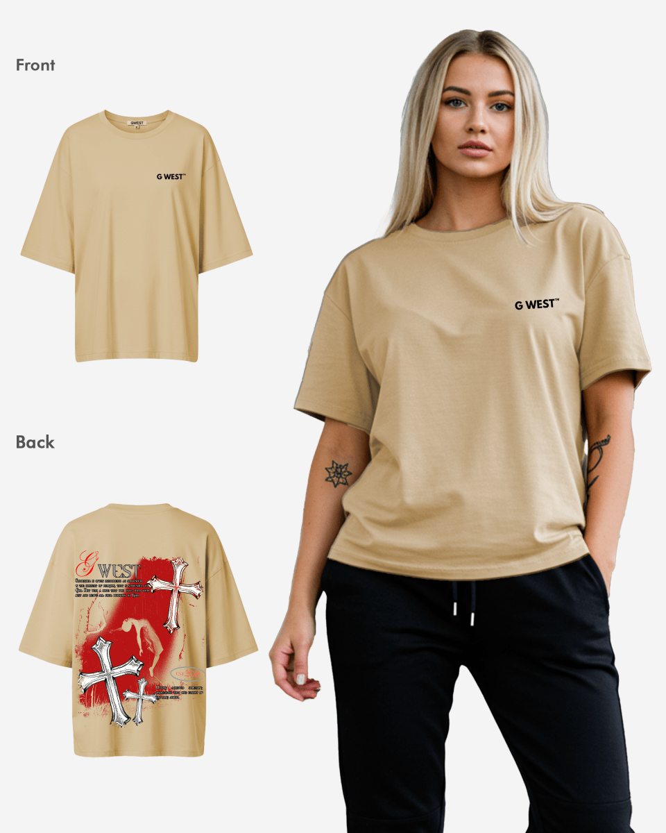 G West Oversized Ascending Soul Life Style Tee Style - WOMEN - G West