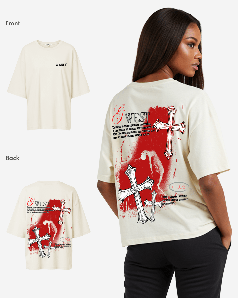 G West Oversized Ascending Soul Life Style Tee Style - WOMEN - G West