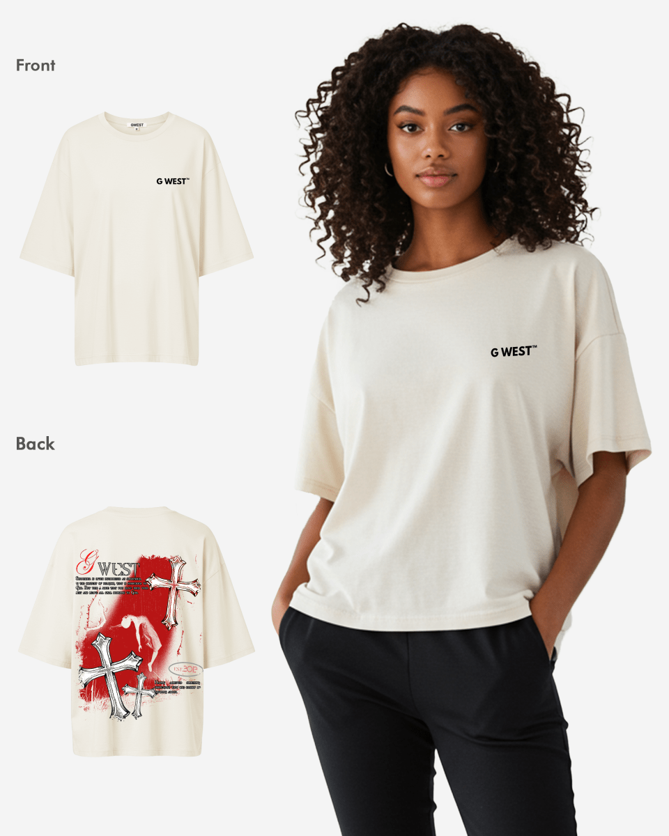G West Oversized Ascending Soul Life Style Tee Style - WOMEN - G West