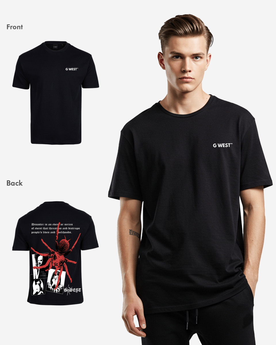 G West Oversized Big Spider Mens T-Shirt - G West