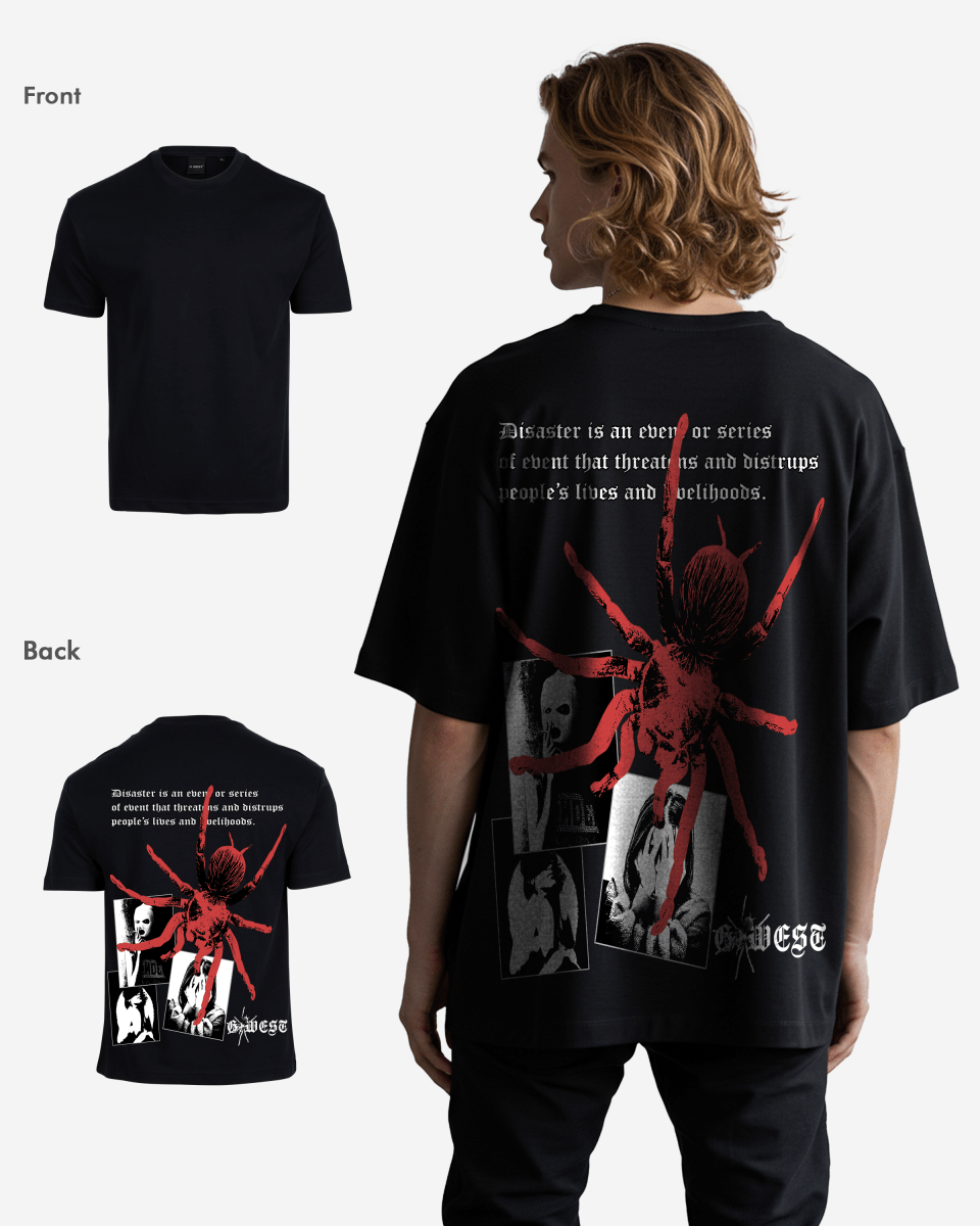 G West Oversized Big Spider Mens T-Shirt - G West