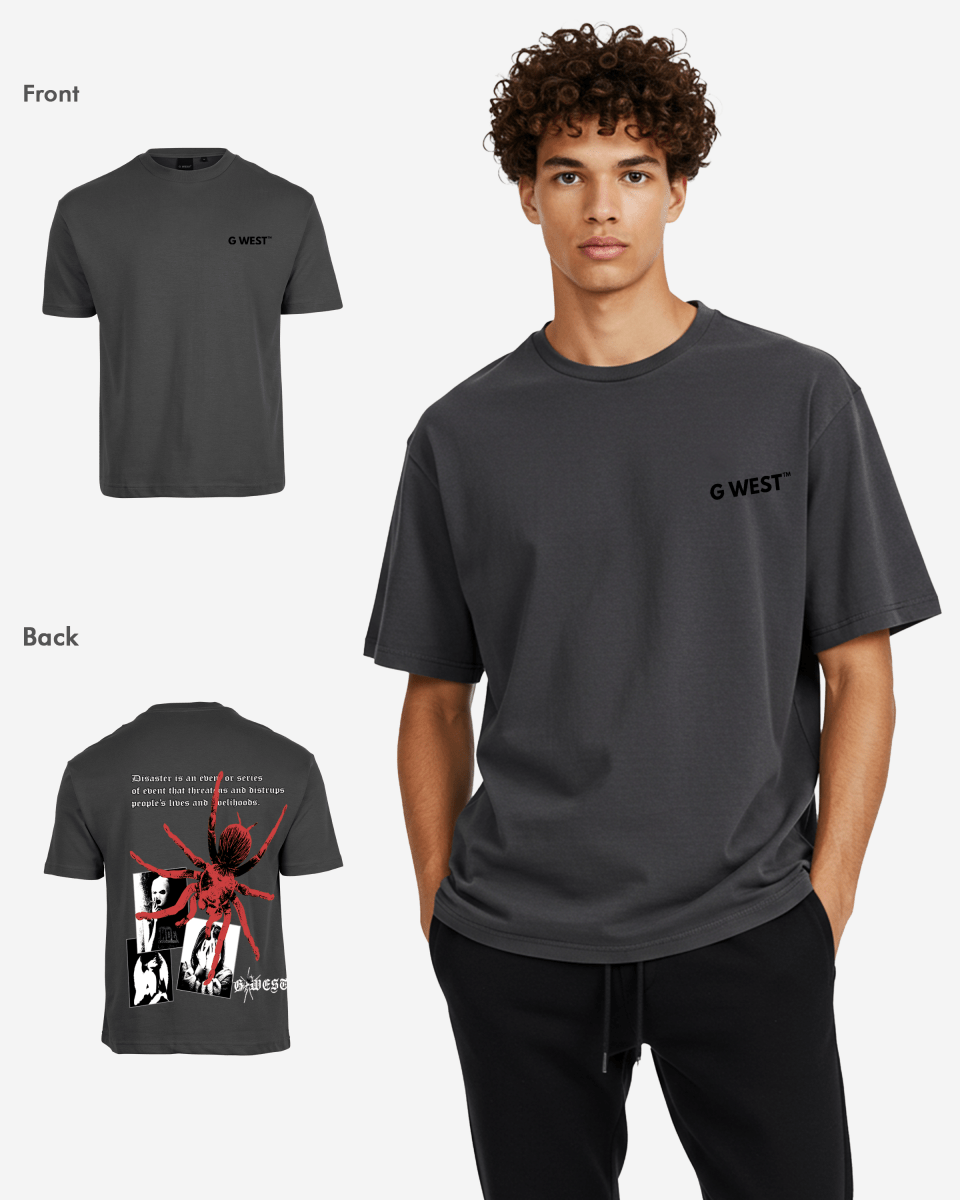 G West Oversized Big Spider Mens T-Shirt - G West