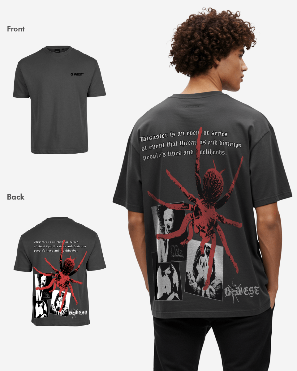 G West Oversized Big Spider Mens T-Shirt - G West