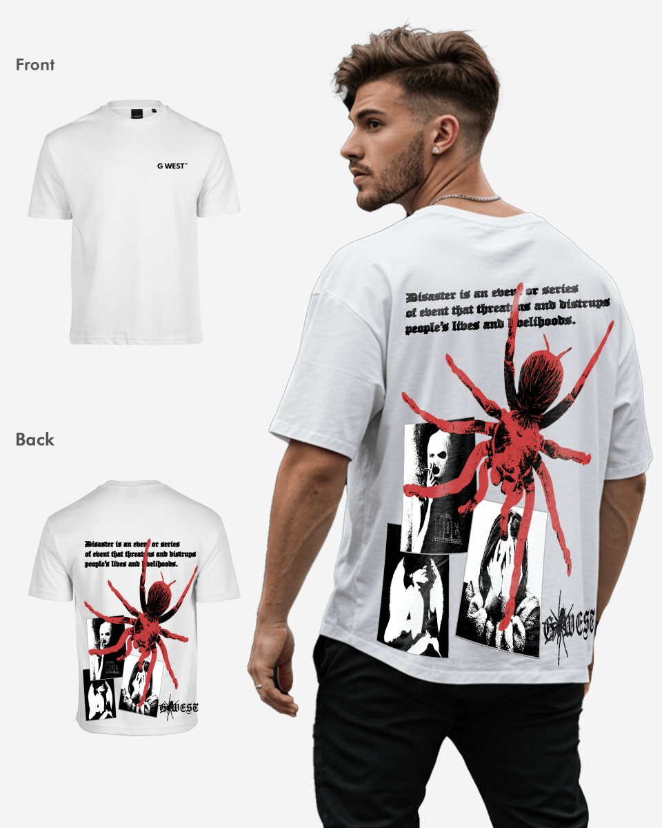G West Oversized Big Spider Mens T-Shirt - G West
