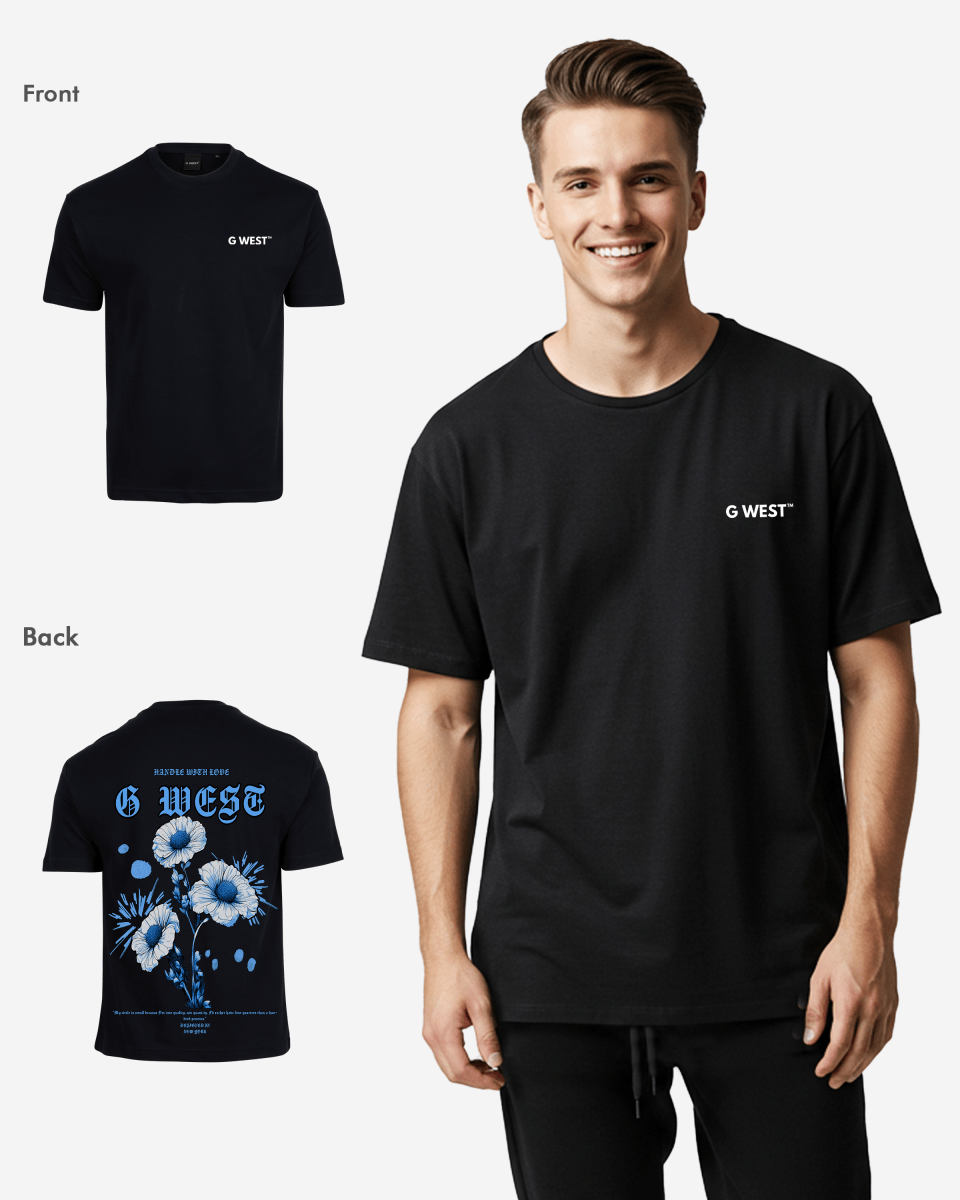 G West Oversized Blue Garden Tee - G West