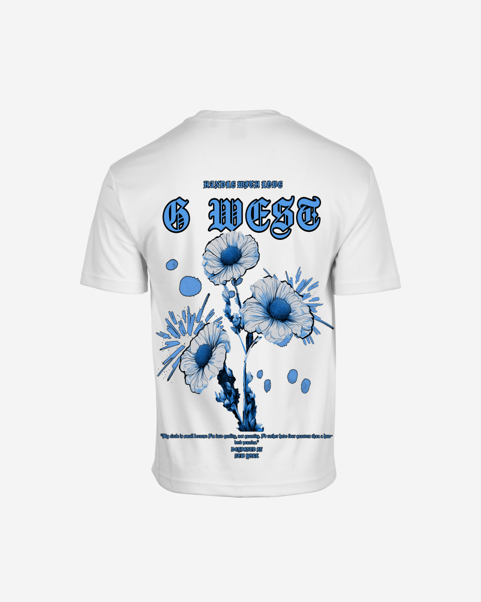 G West Oversized Blue Garden Tee - G West