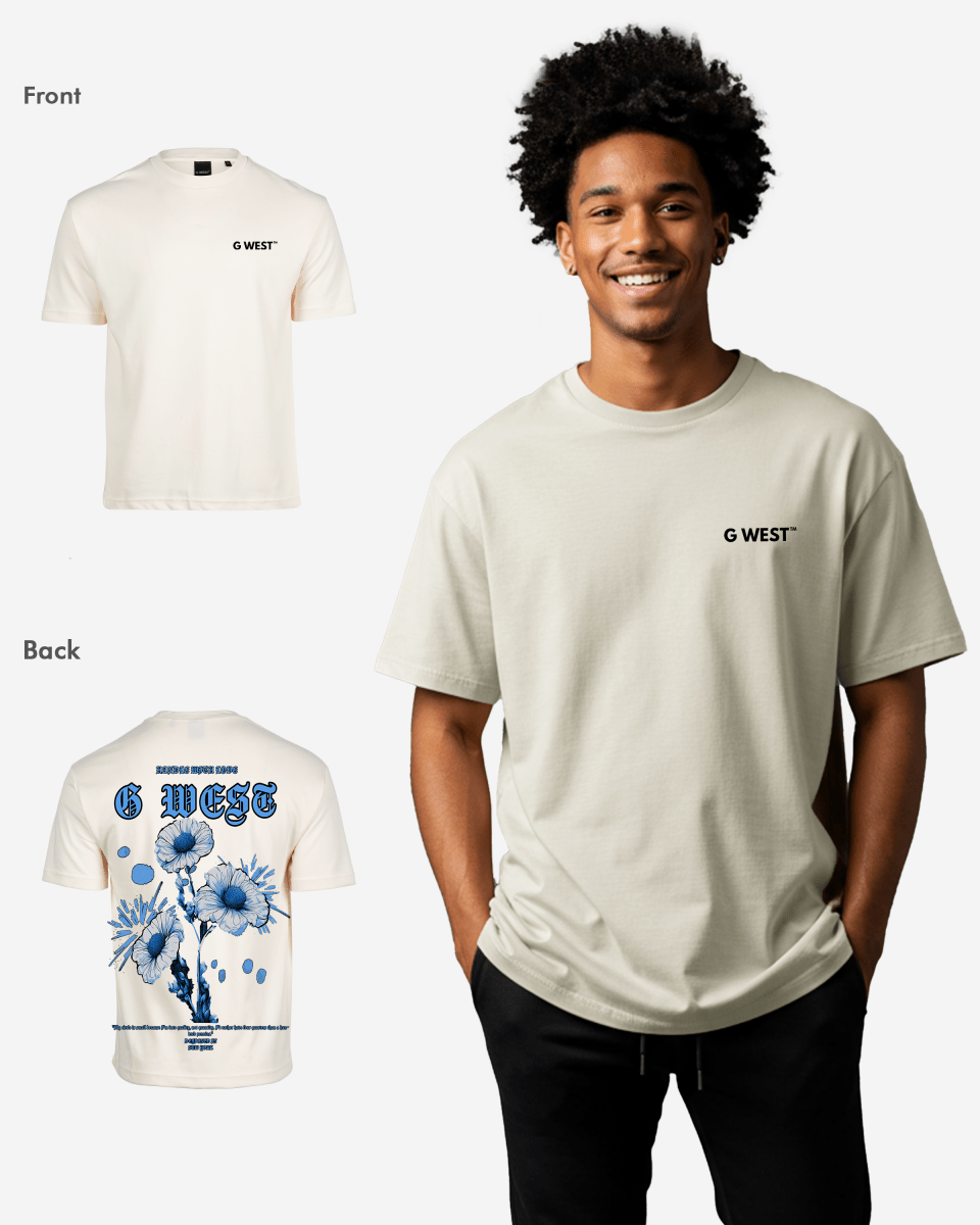 G West Oversized Blue Garden Tee - G West