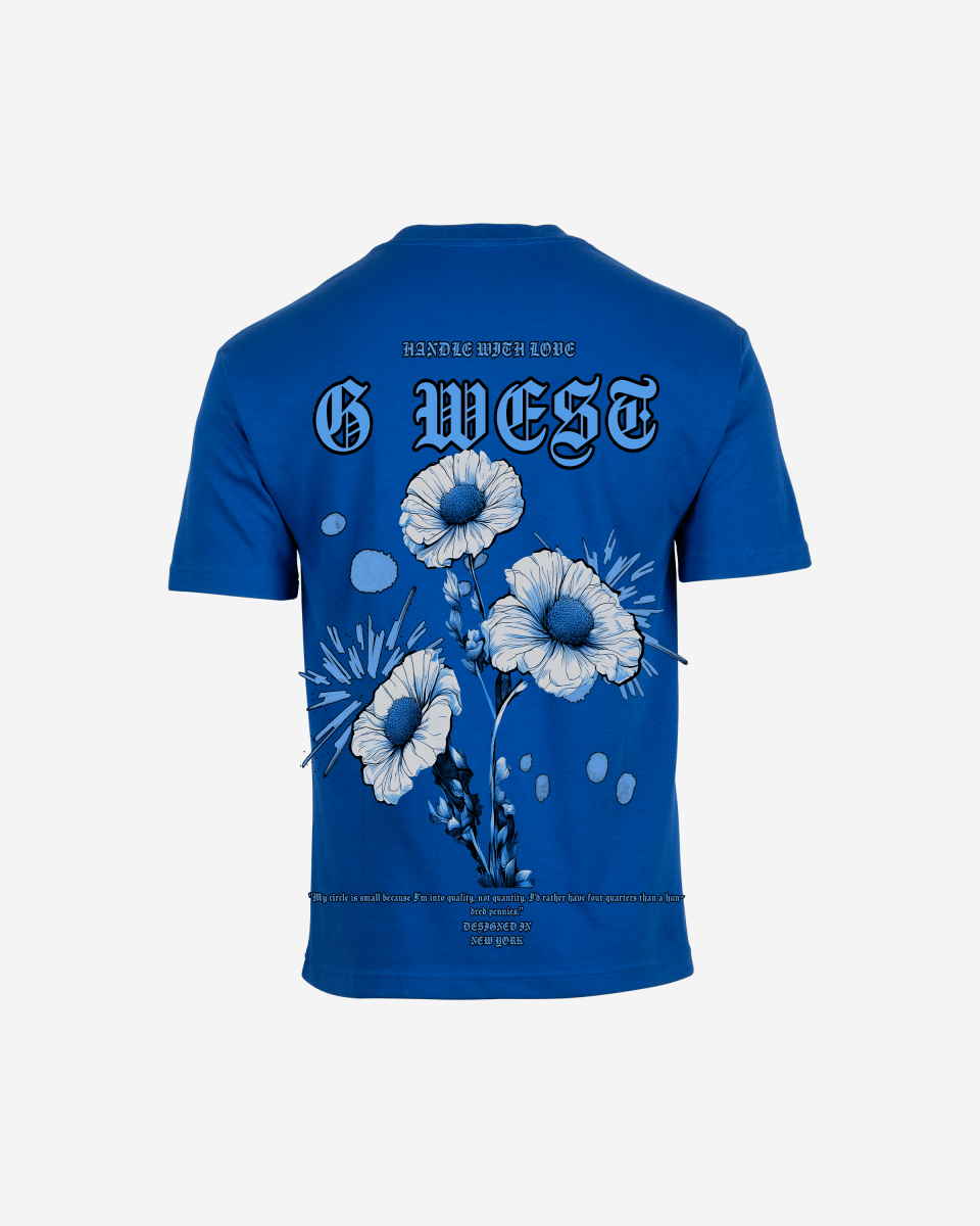 G West Oversized Blue Garden Tee - G West