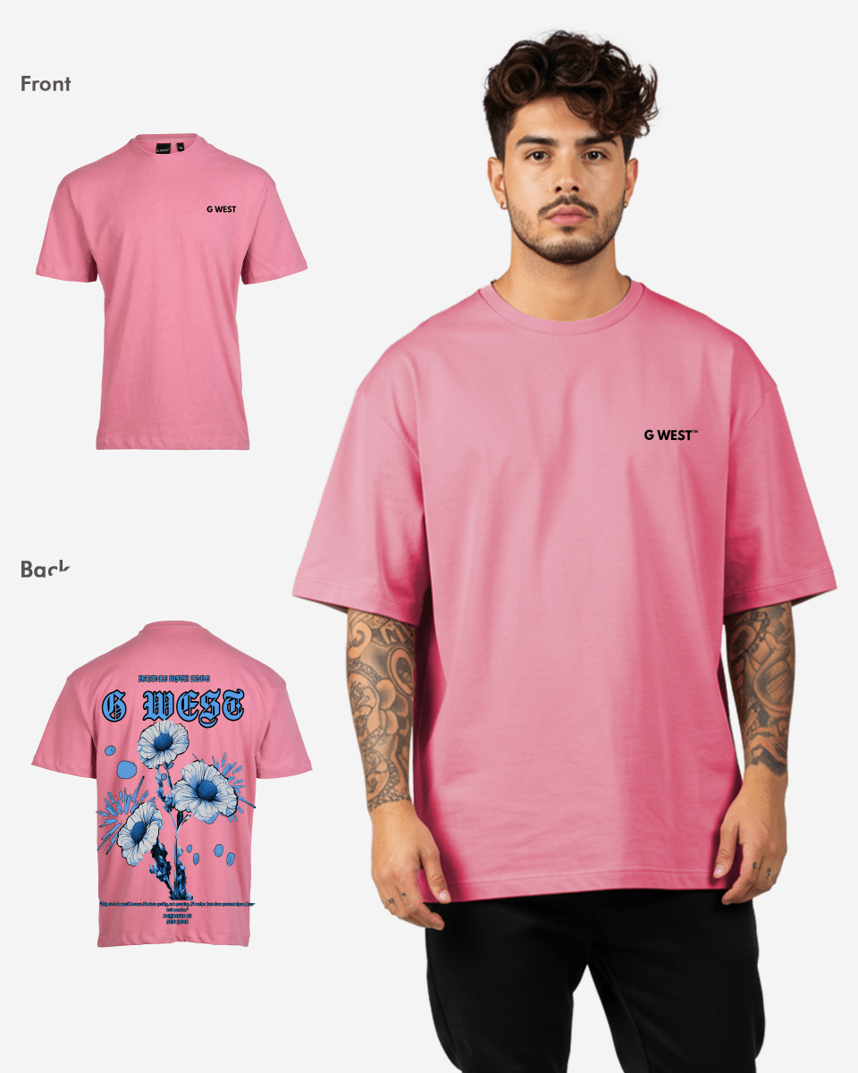 G West Oversized Blue Garden Tee - G West