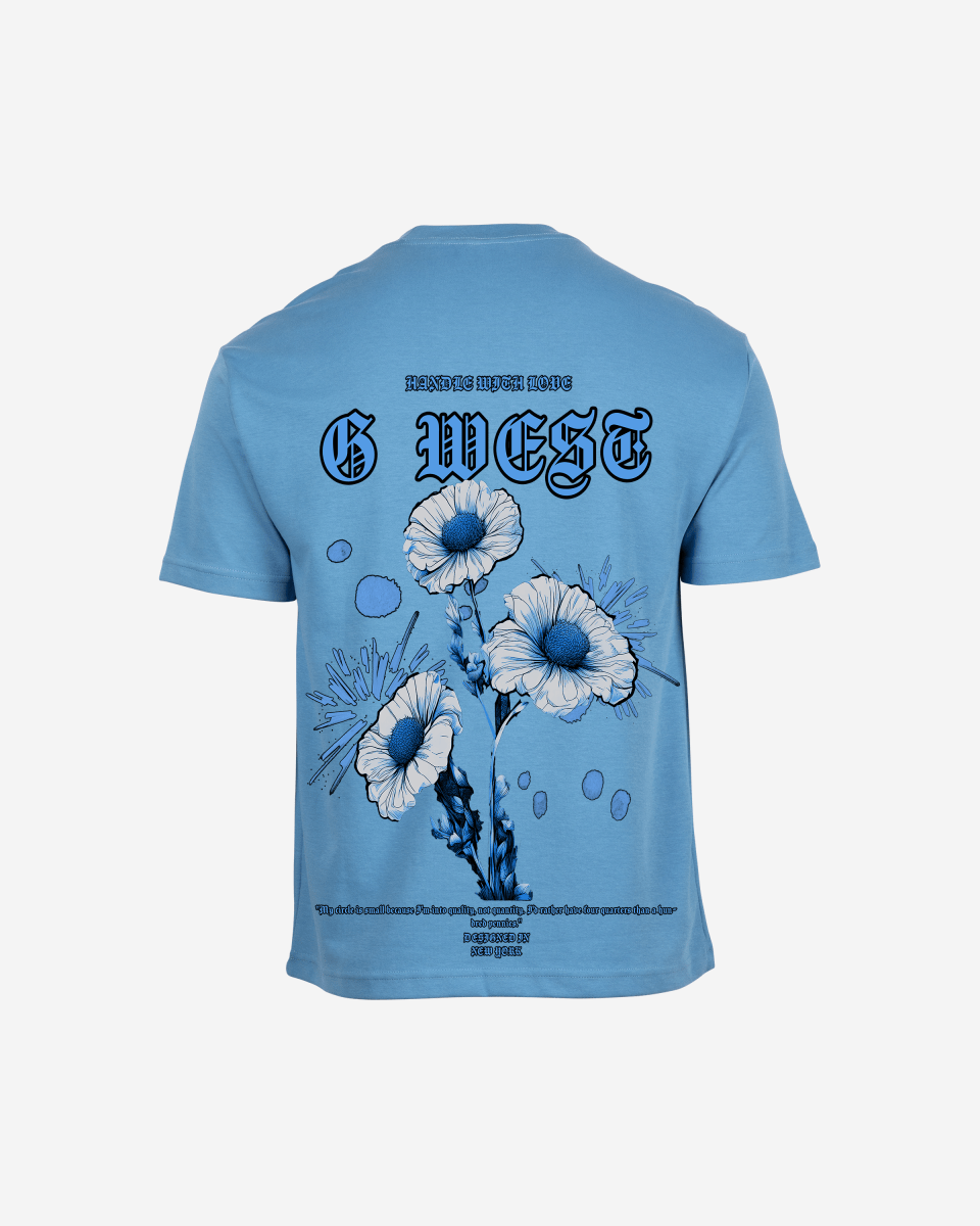 G West Oversized Blue Garden Tee - G West
