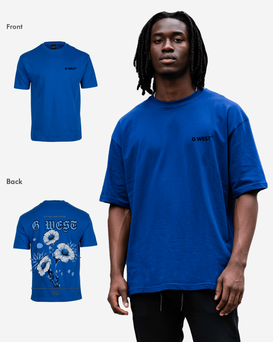 G West Oversized Blue Garden Tee - G West