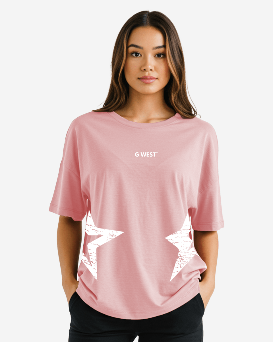 G West Oversized Brooklyn Arch Logo Tee - WOMEN - G West