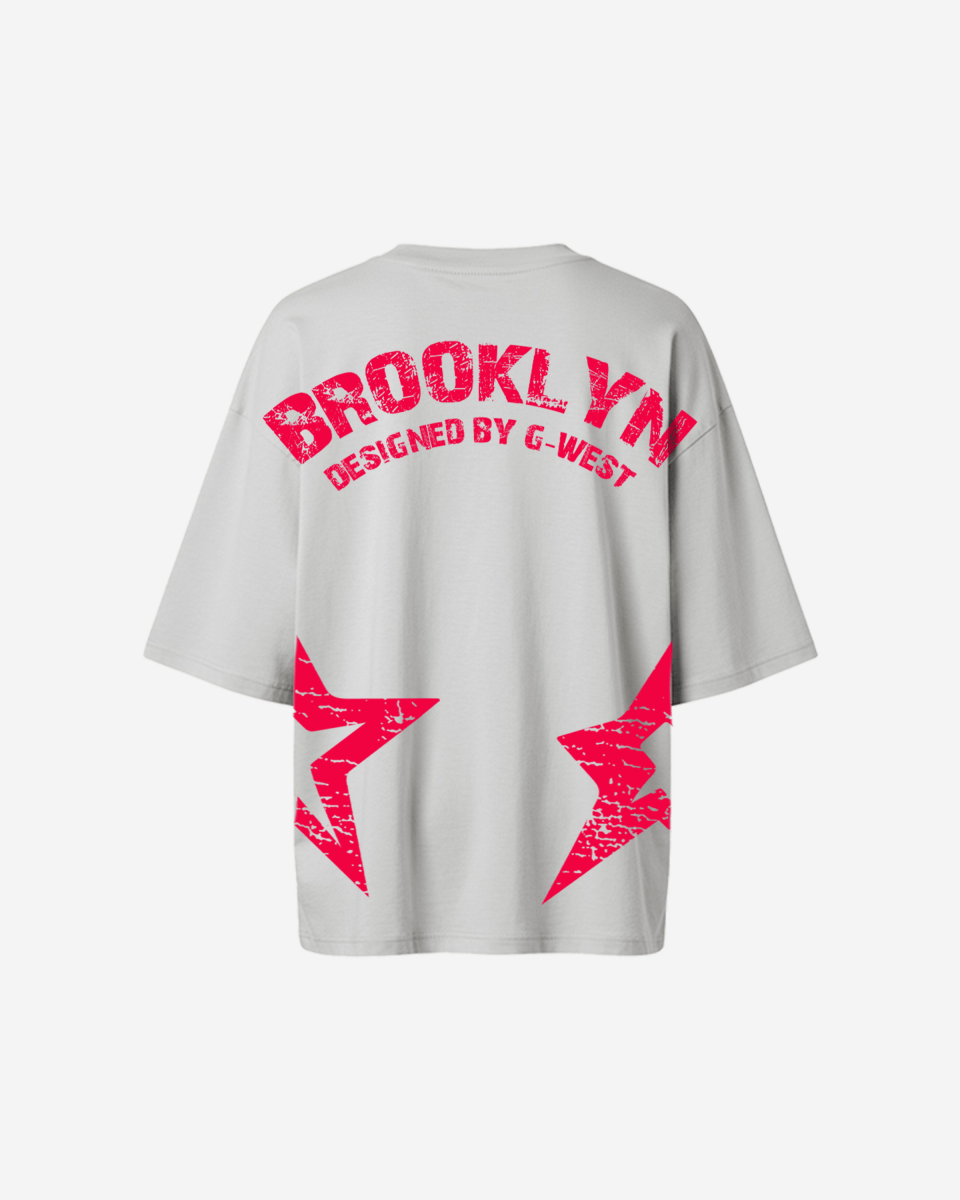 G West Oversized Brooklyn Arch Logo Tee - WOMEN - G West