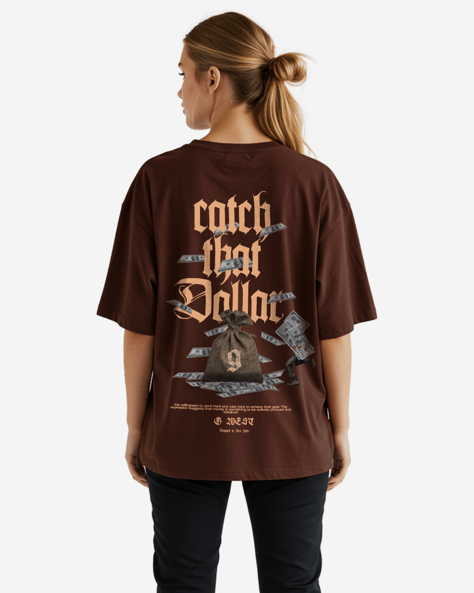 G West Oversized Catch That Dollar Life Style Tee - WOMEN - G West
