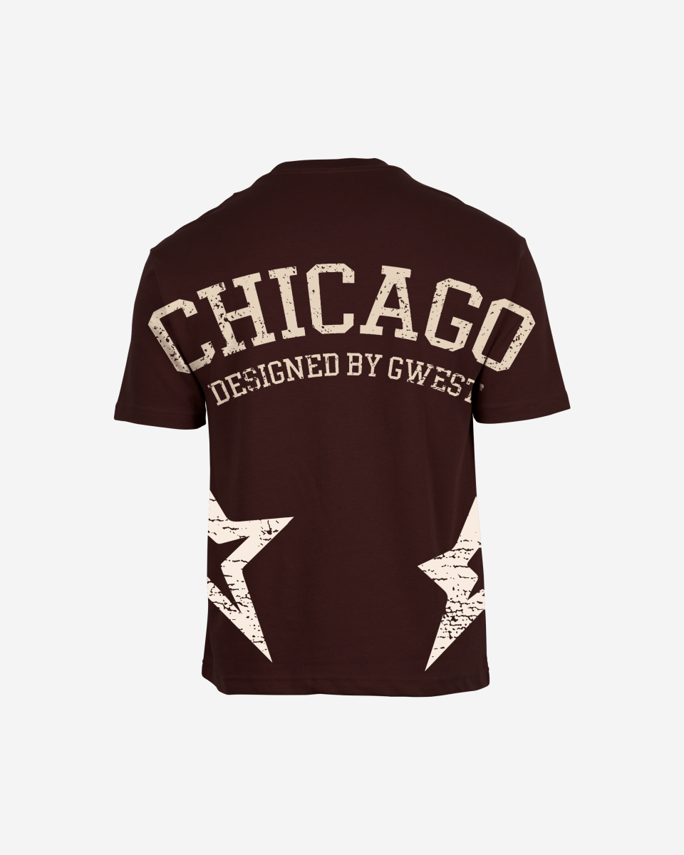G West Oversized Chicago Arch Logo Tee Gwdtfl9054 - 2 Colors - G West