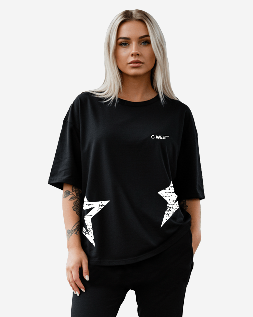 G West Oversized Chicago Arch Logo Tee - WOMEN - G West