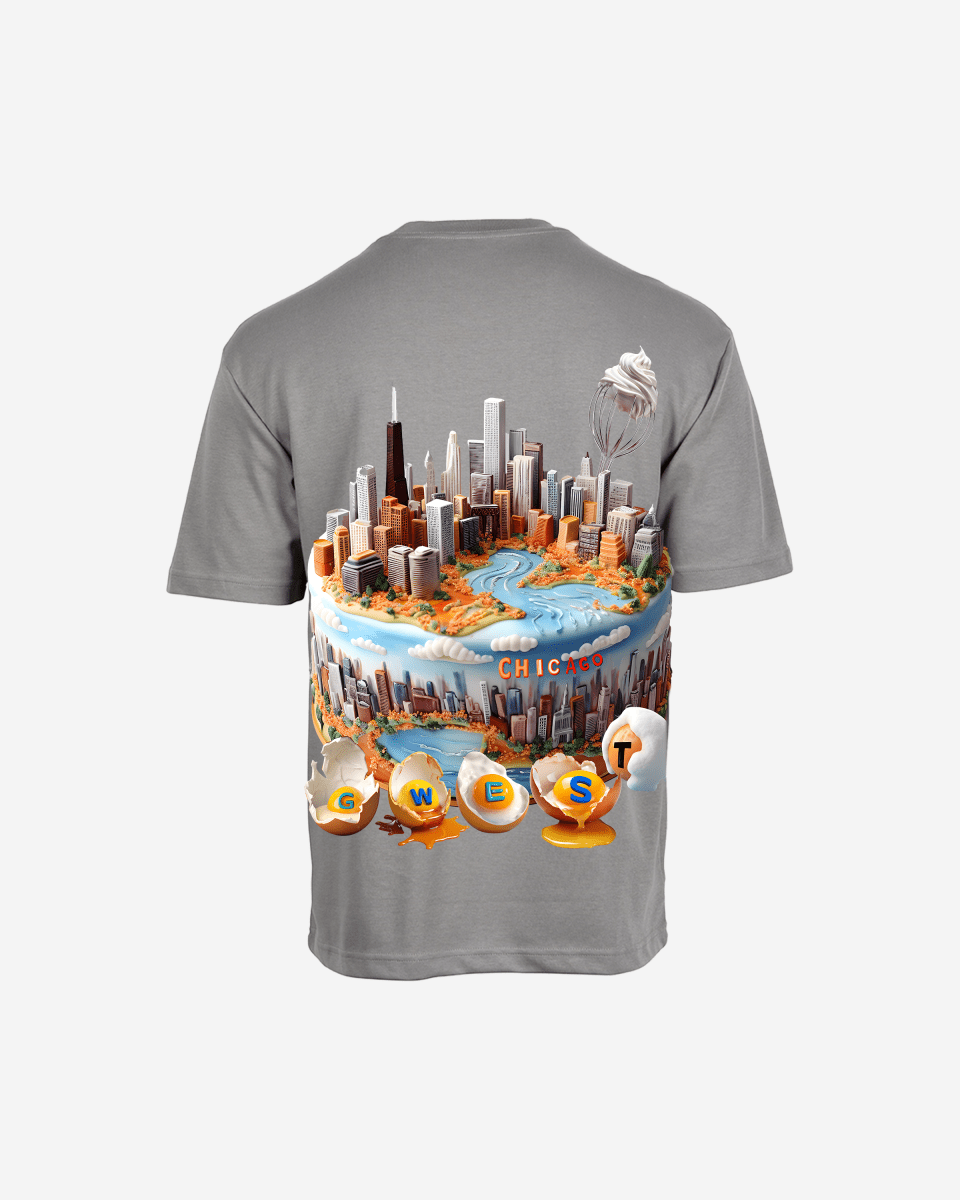 G WEST OVERSIZED CHICAGO CAKE TEE - G West
