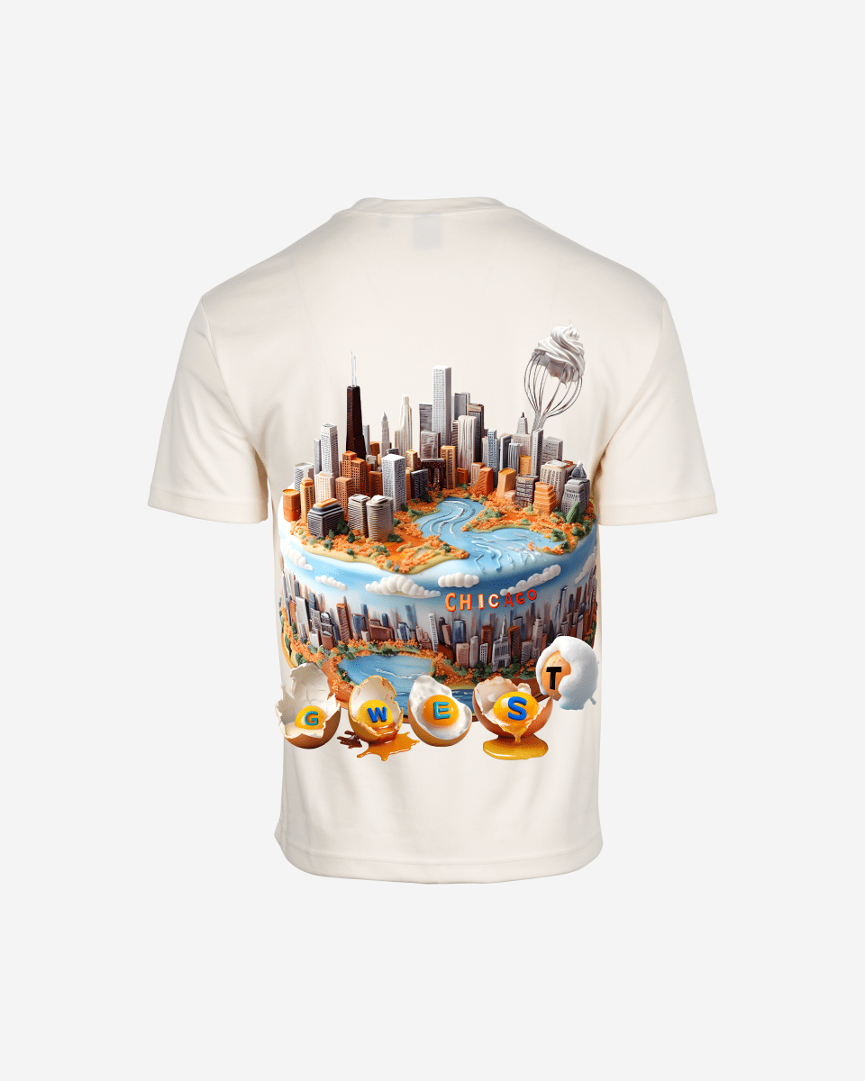 G WEST OVERSIZED CHICAGO CAKE TEE - G West