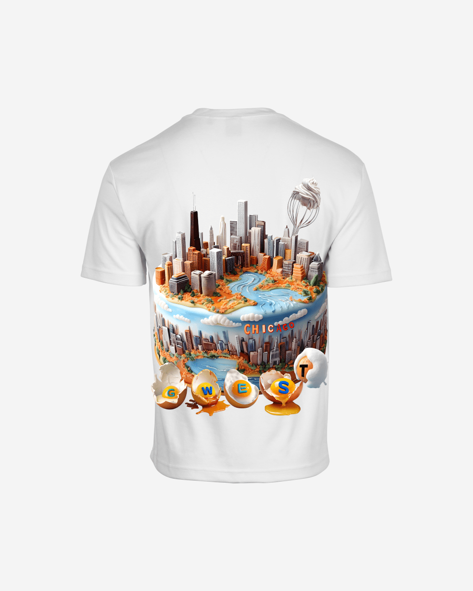 G WEST OVERSIZED CHICAGO CAKE TEE - G West