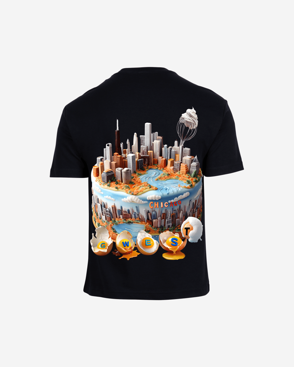 G WEST OVERSIZED CHICAGO CAKE TEE - G West
