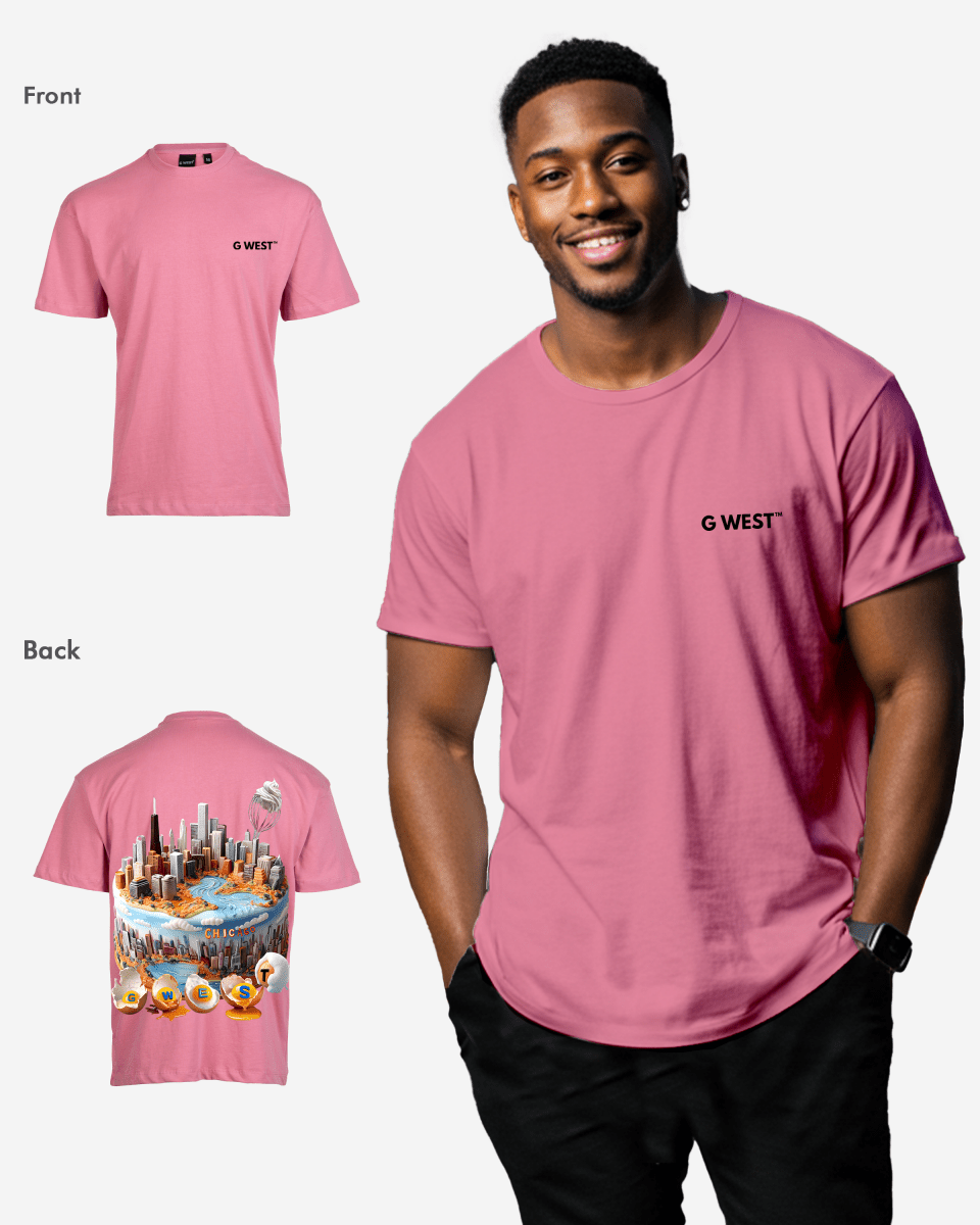 G WEST OVERSIZED CHICAGO CAKE TEE - G West