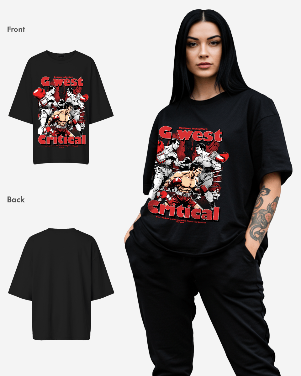 G West Oversized Critical T-Shirt - WOMEN - G West
