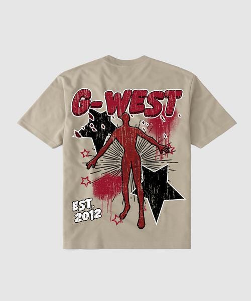 G West Oversized Dazzling Dynamo T Shirt - Gwgtl9020 - 1 Colors - G West