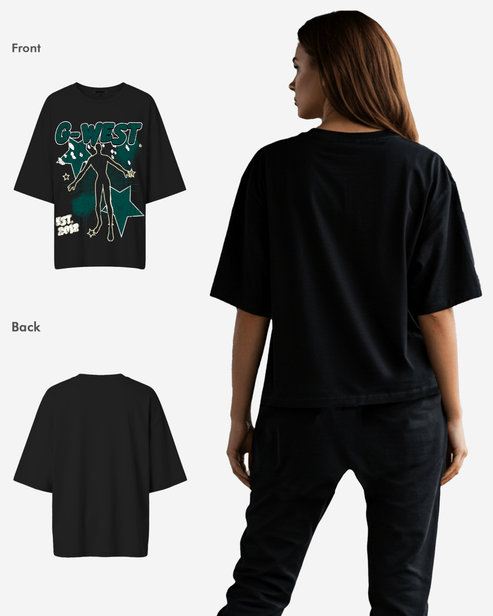 G West Oversized Dazzling Dynamo Tee 2 color - WOMEN - G West