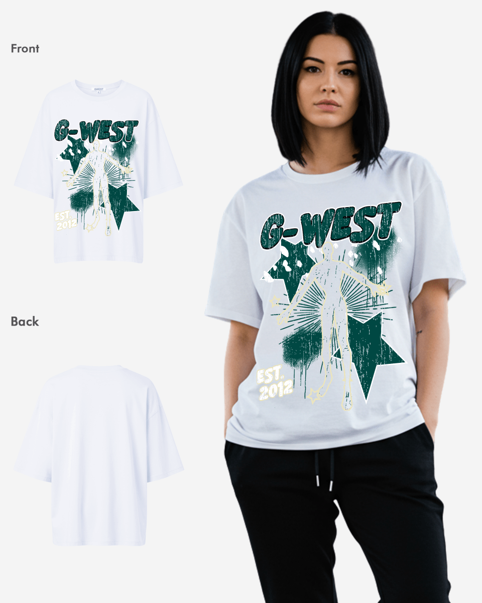 G West Oversized Dazzling Dynamo Tee 2 color - WOMEN - G West