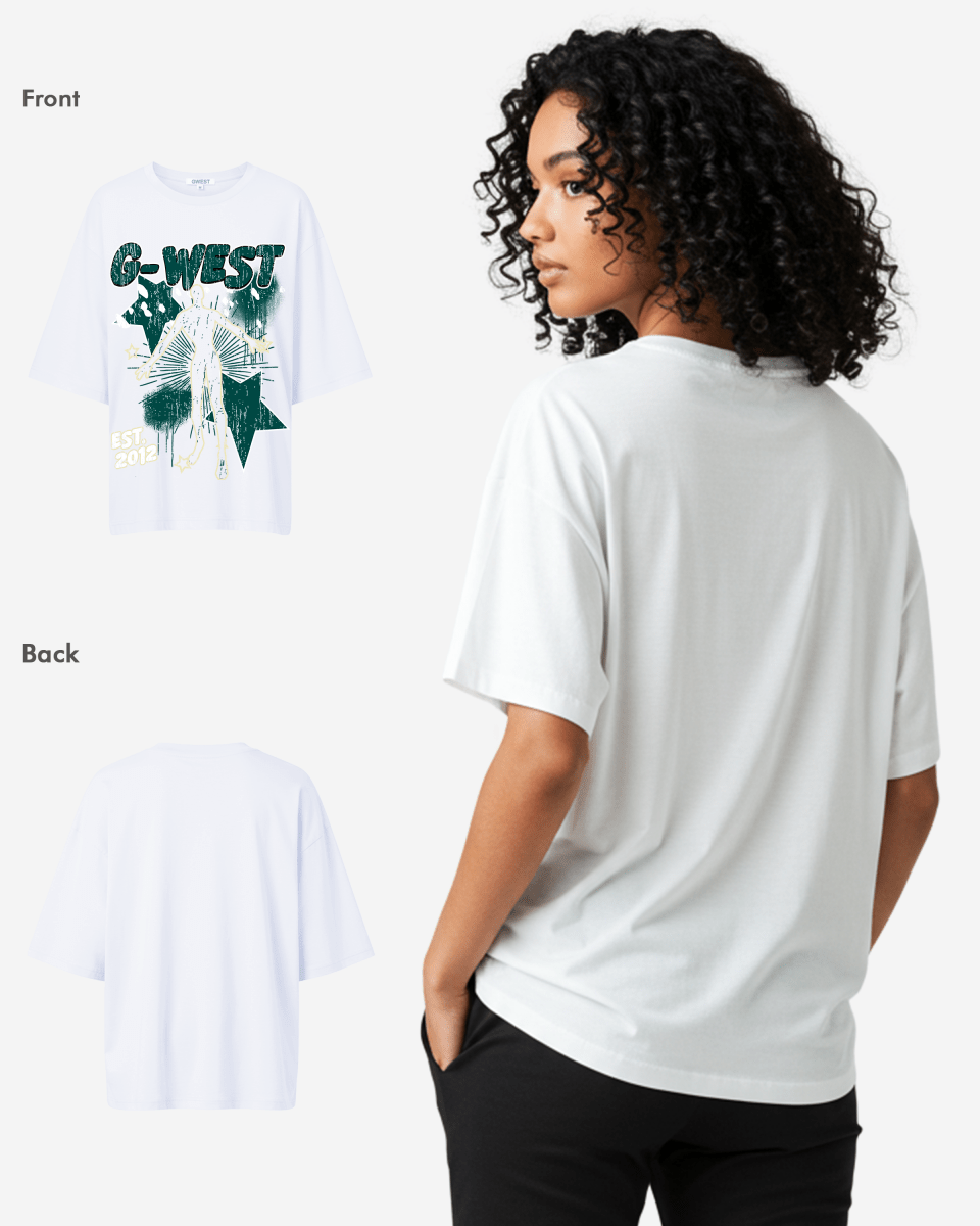 G West Oversized Dazzling Dynamo Tee 2 color - WOMEN - G West